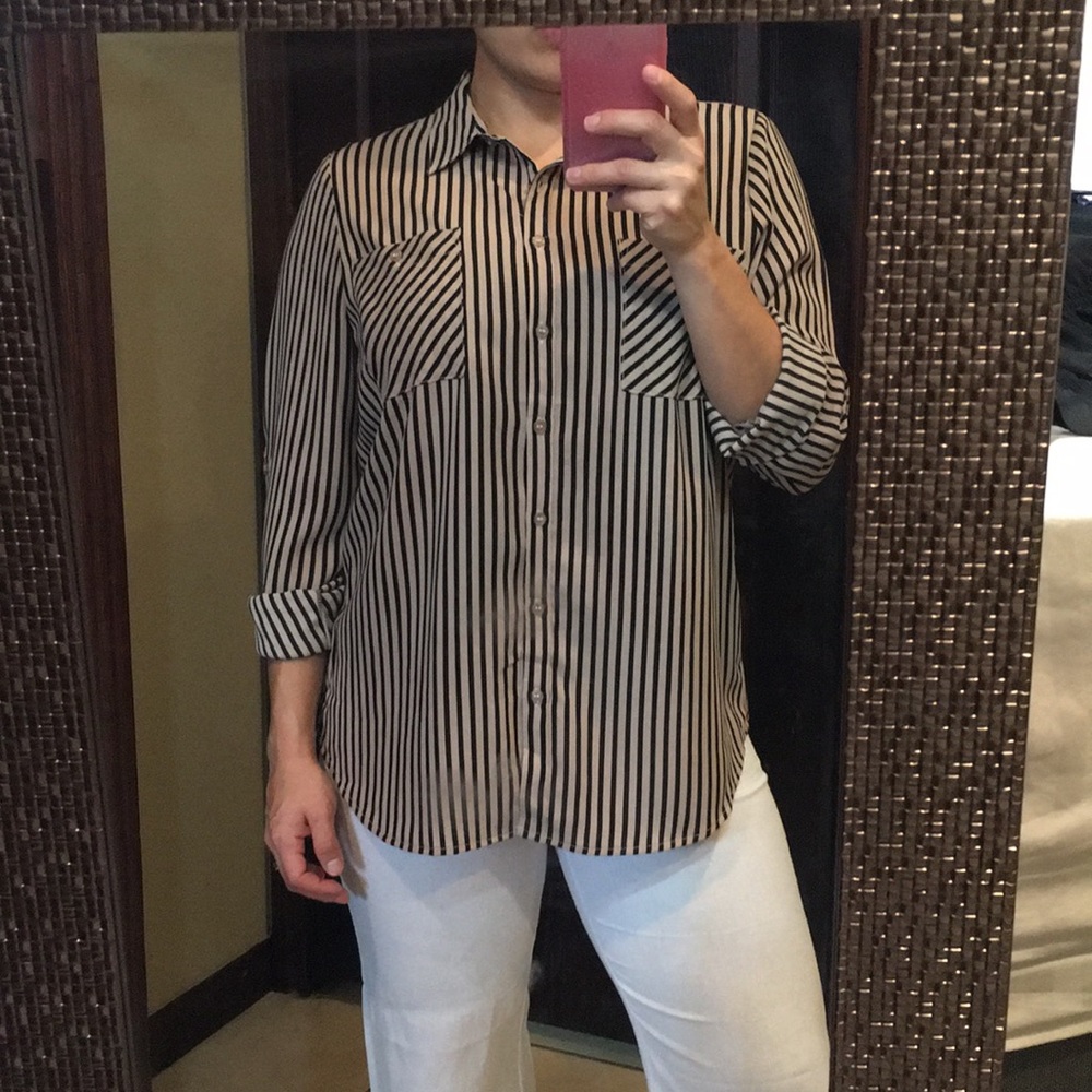 Brand new without tags button up top
